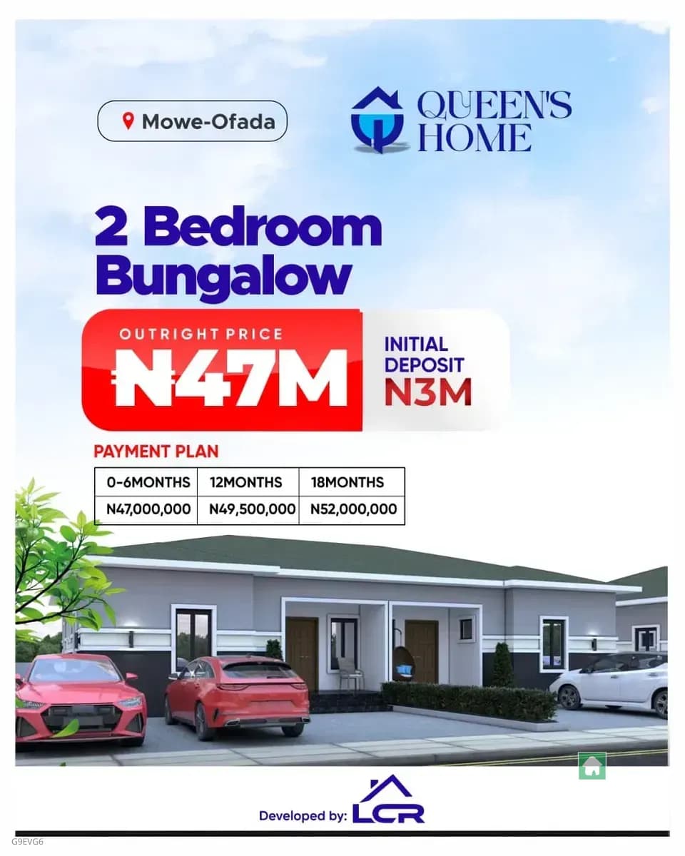 2 Bedroom Flat Apartment for Sale in Mowe Ofada, Ogun