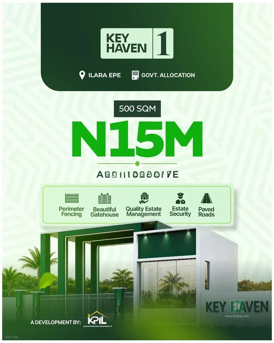 Land for Sale in Key Heaven Phase 1, Ilara, Epe, Lagos State