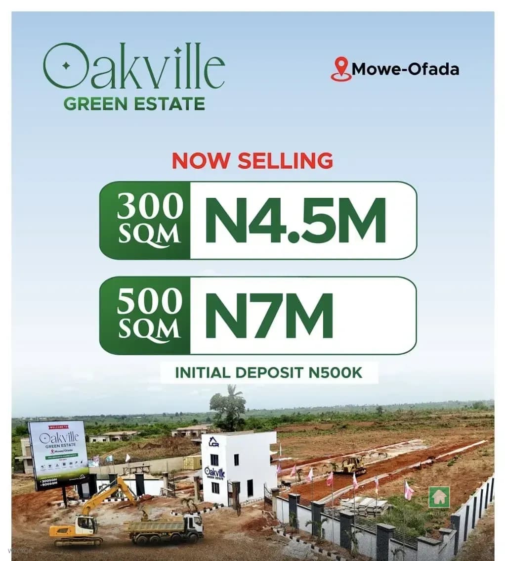 400 sqm Land for Sale in Mowe Ofada, Ogun