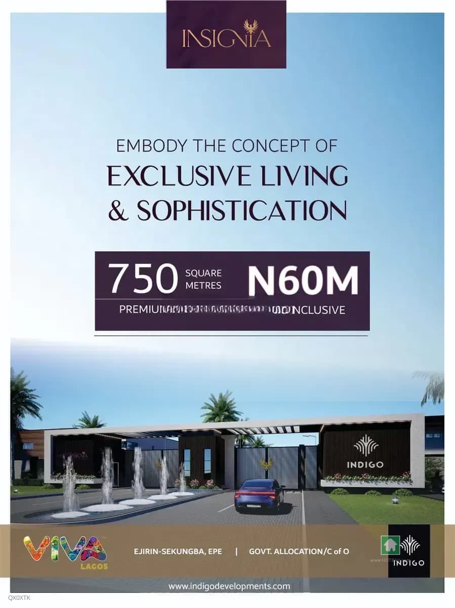 Ejirin Sekungba, 750sqm Land