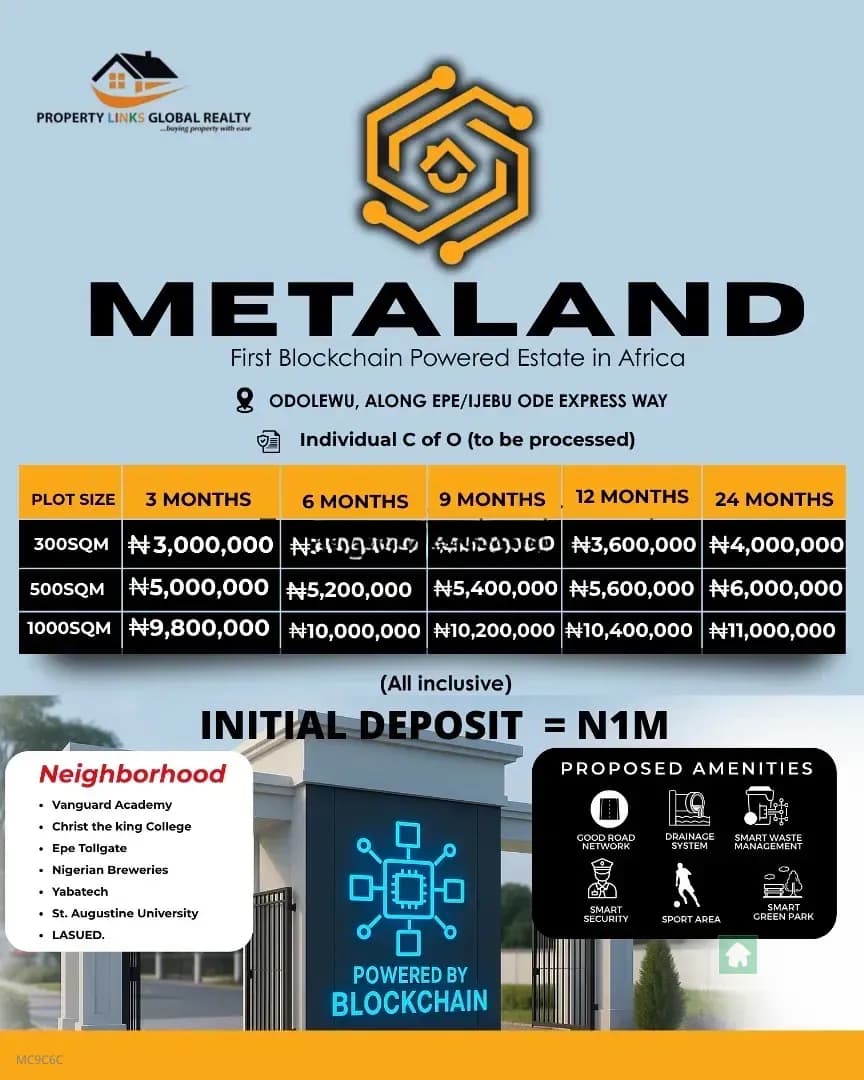 Revolutionary Land Opportunity in Epe, Lagos