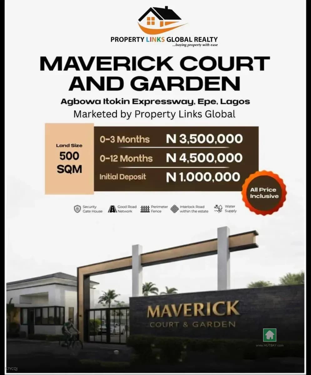 500sqm Land in Maverick Court and Gardens, Epe