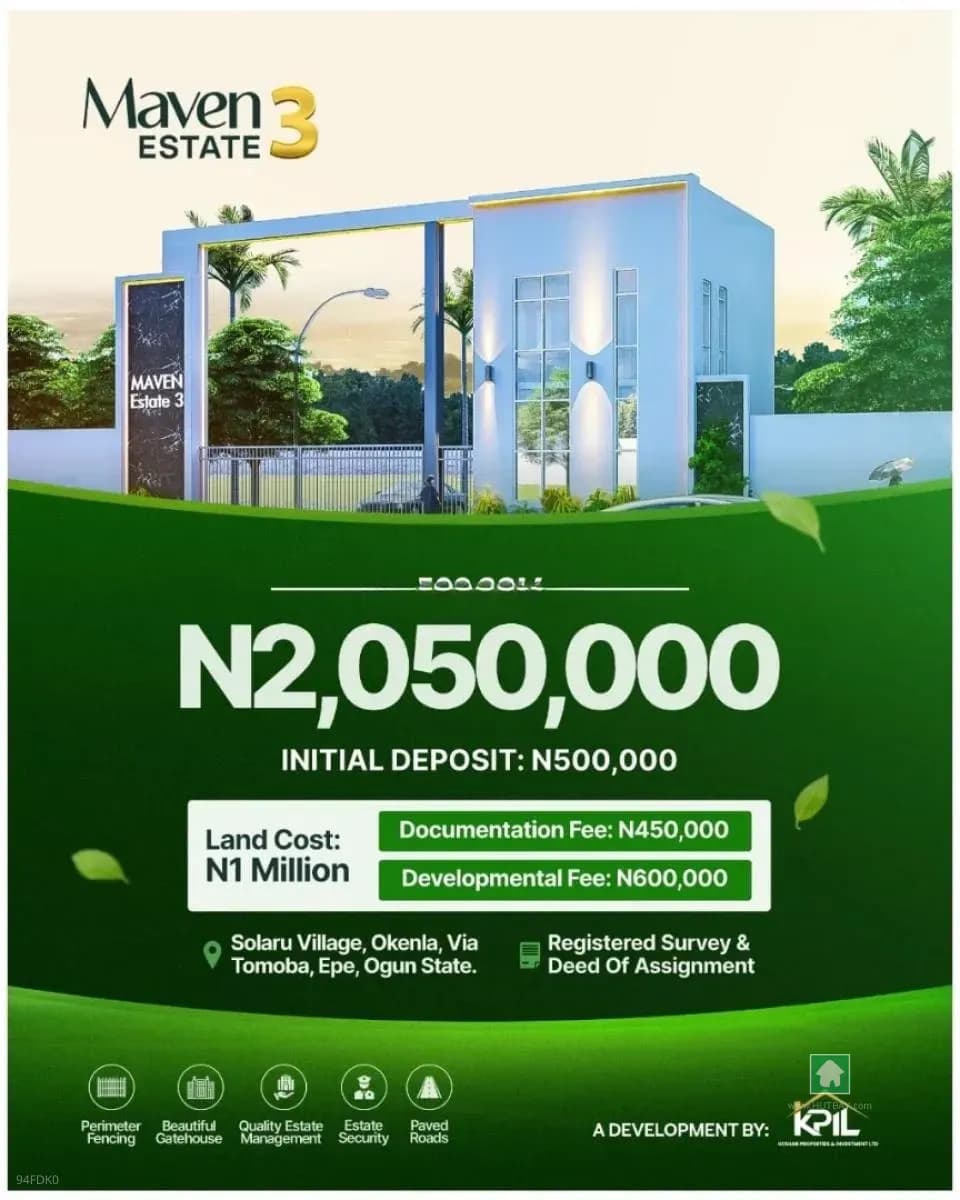 Prime Land for Sale in Epe, Lagos
