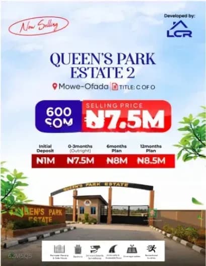 Strategic Land Opportunity in Mowe Ofada, Ogun